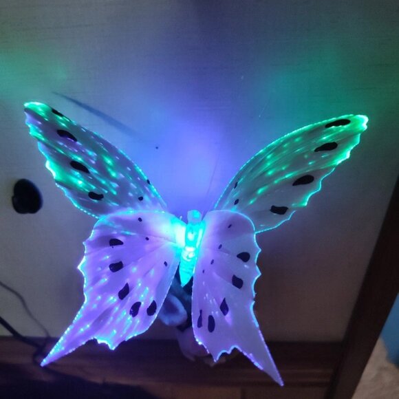 Fiber Optics Butterfly Floral Design Night Lights With Switch - Picture 9 of 11